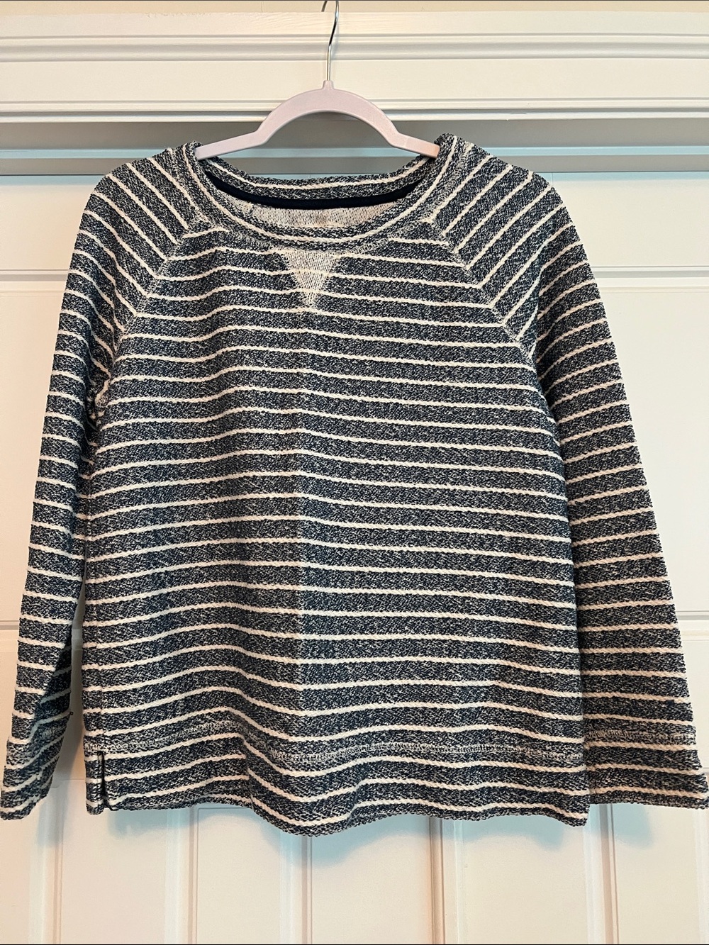 Lou & Grey Navy and White Striped Pullover